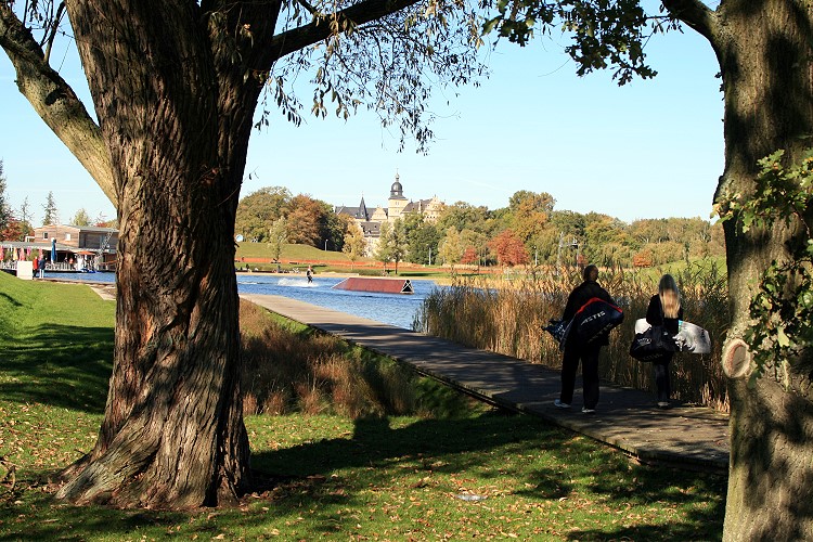 Blick zum Schloss Wolfsburg